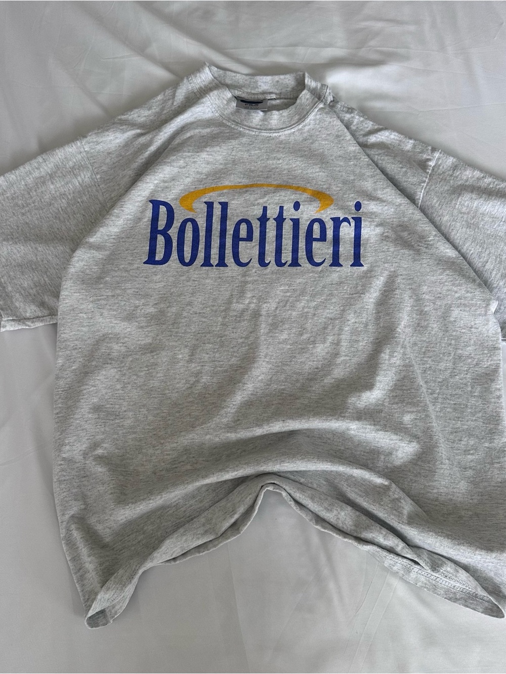 Vintage 90s FILA Bollettieri Tennis Academy T-Shirt‎ Gray Made in USA Men's MED